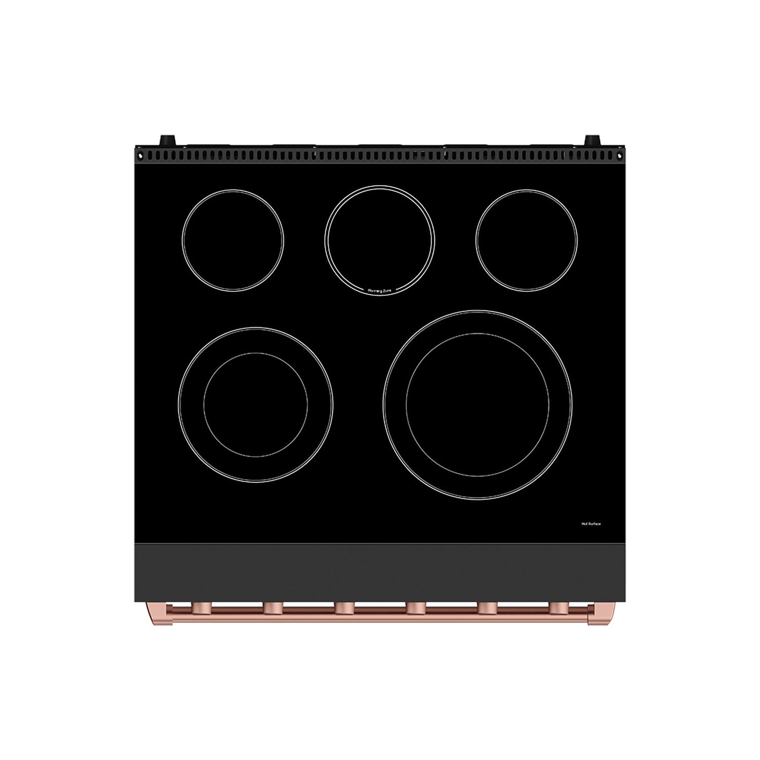 30 Inch Professional Electric Range with Precision Knob Control in Black and Rose Gold | Gordon Ramsay Series