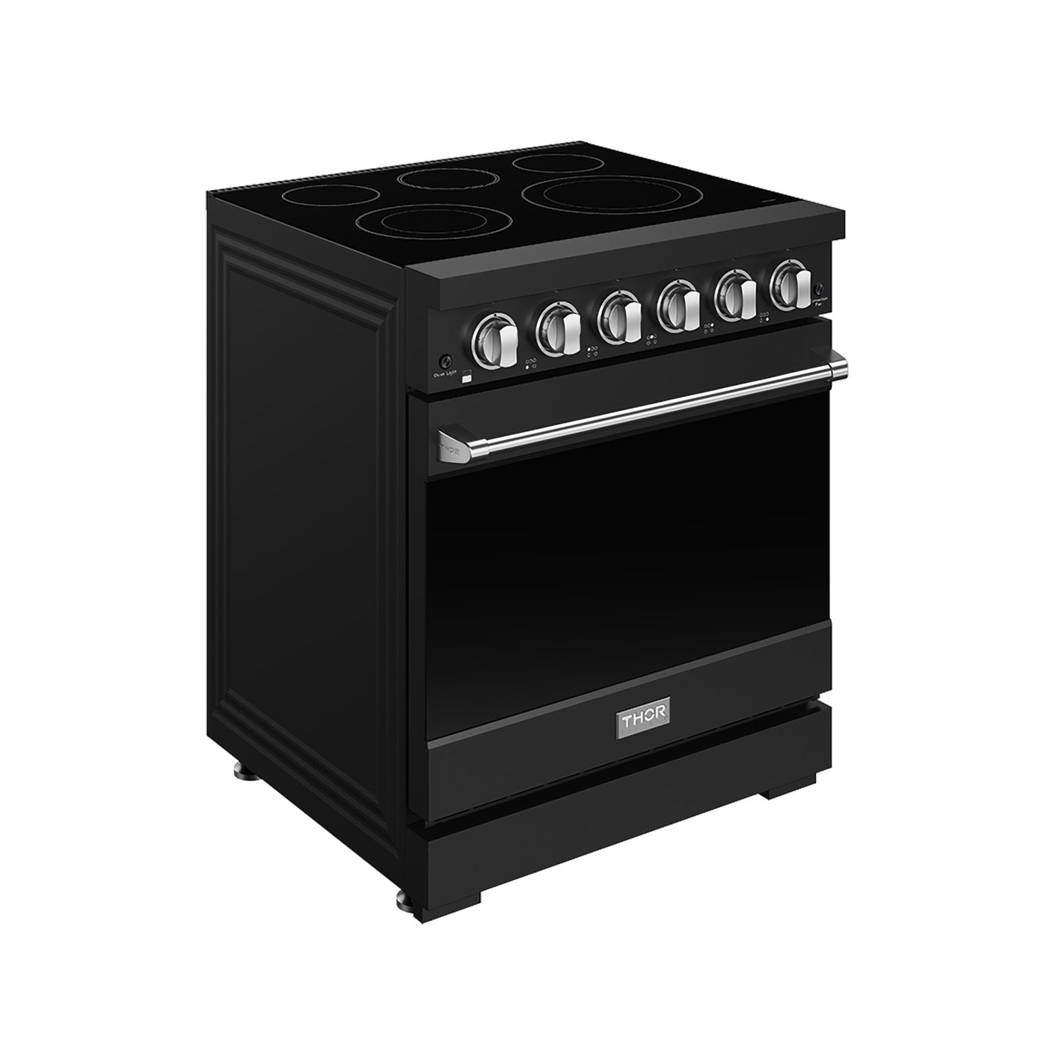 30 Inch Professional Electric Range with Precision Knob Control in Black and Stainless Steel | Gordon Ramsay Series