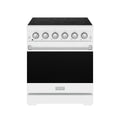30 Inch Professional Electric Range with Precision Knob Control in White | Gordon Ramsay Series