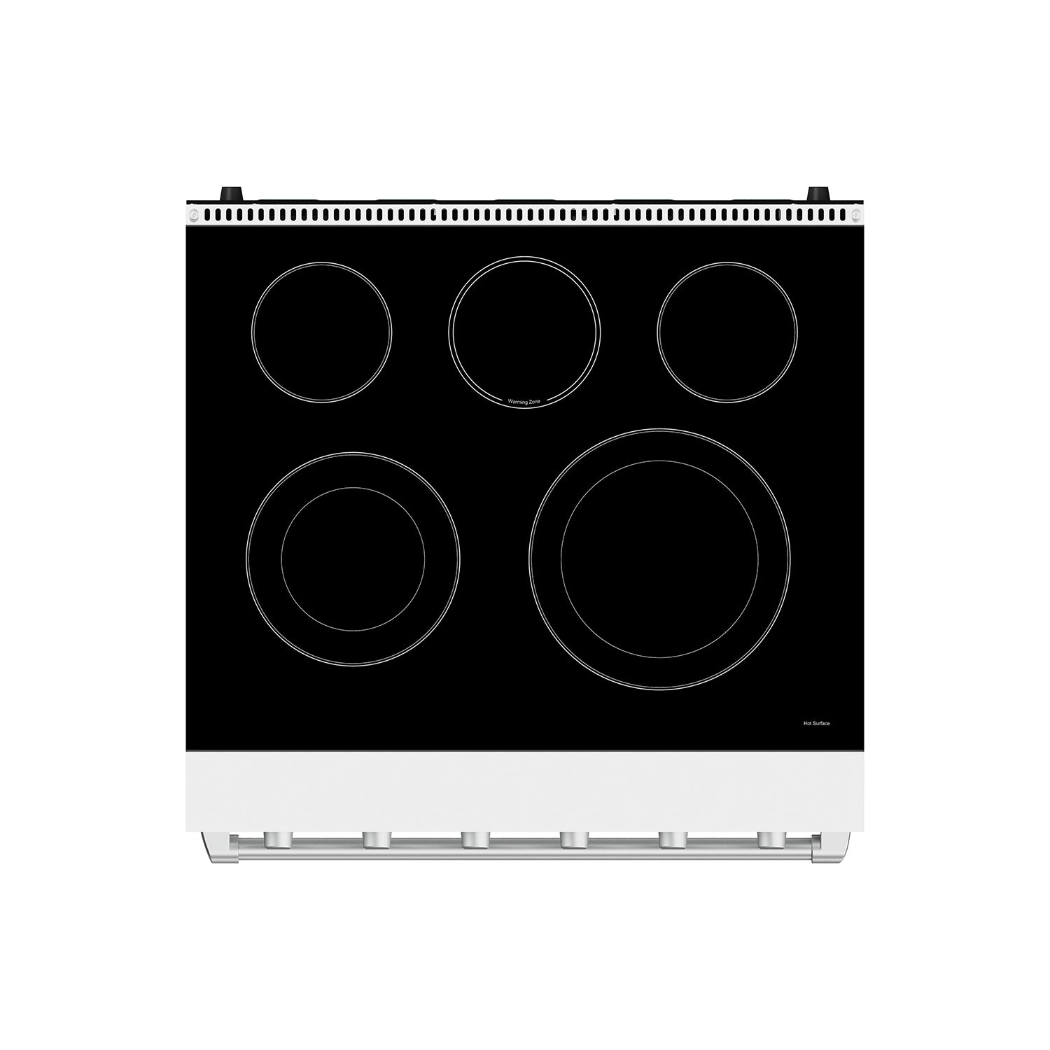 30 Inch Professional Electric Range with Precision Knob Control in White | Gordon Ramsay Series