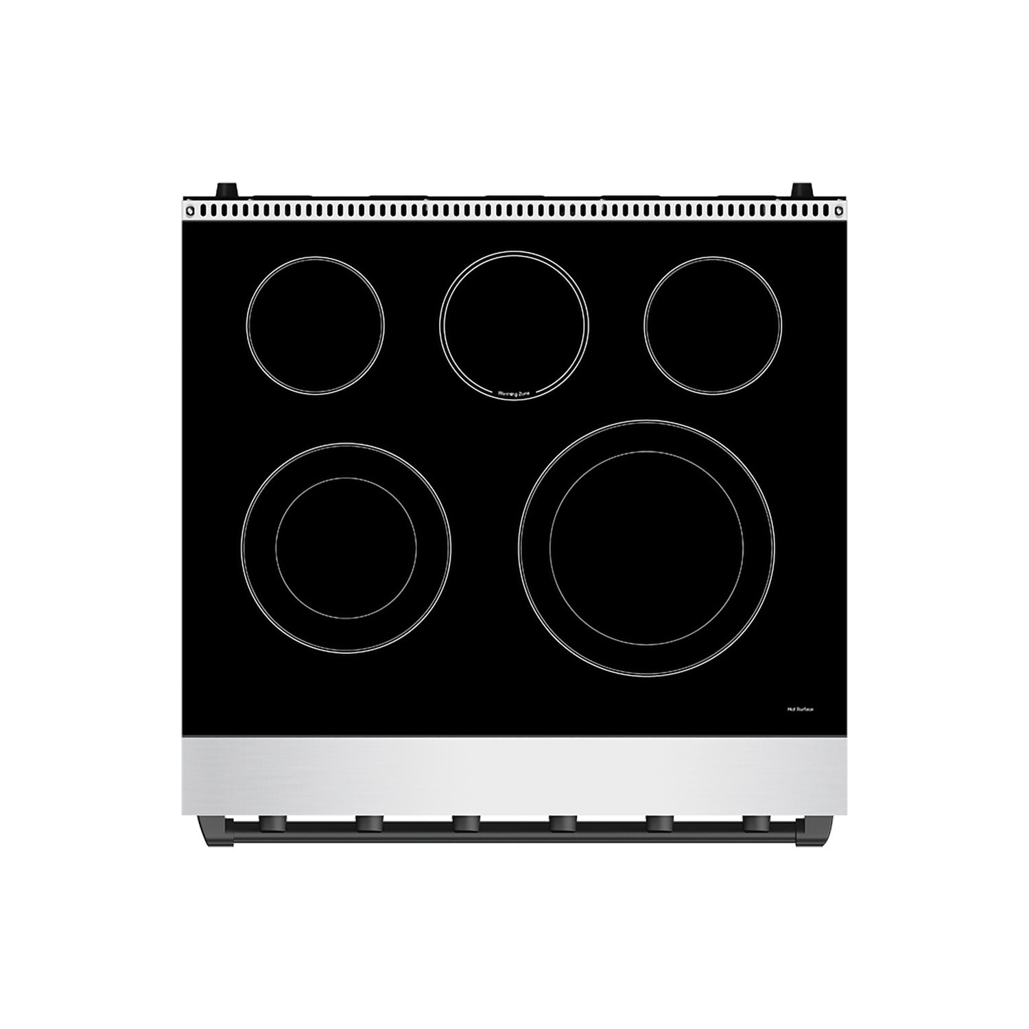 30 Inch Professional Electric Range with Precision Knob Control in Stainless Steel and Black | Gordon Ramsay Series