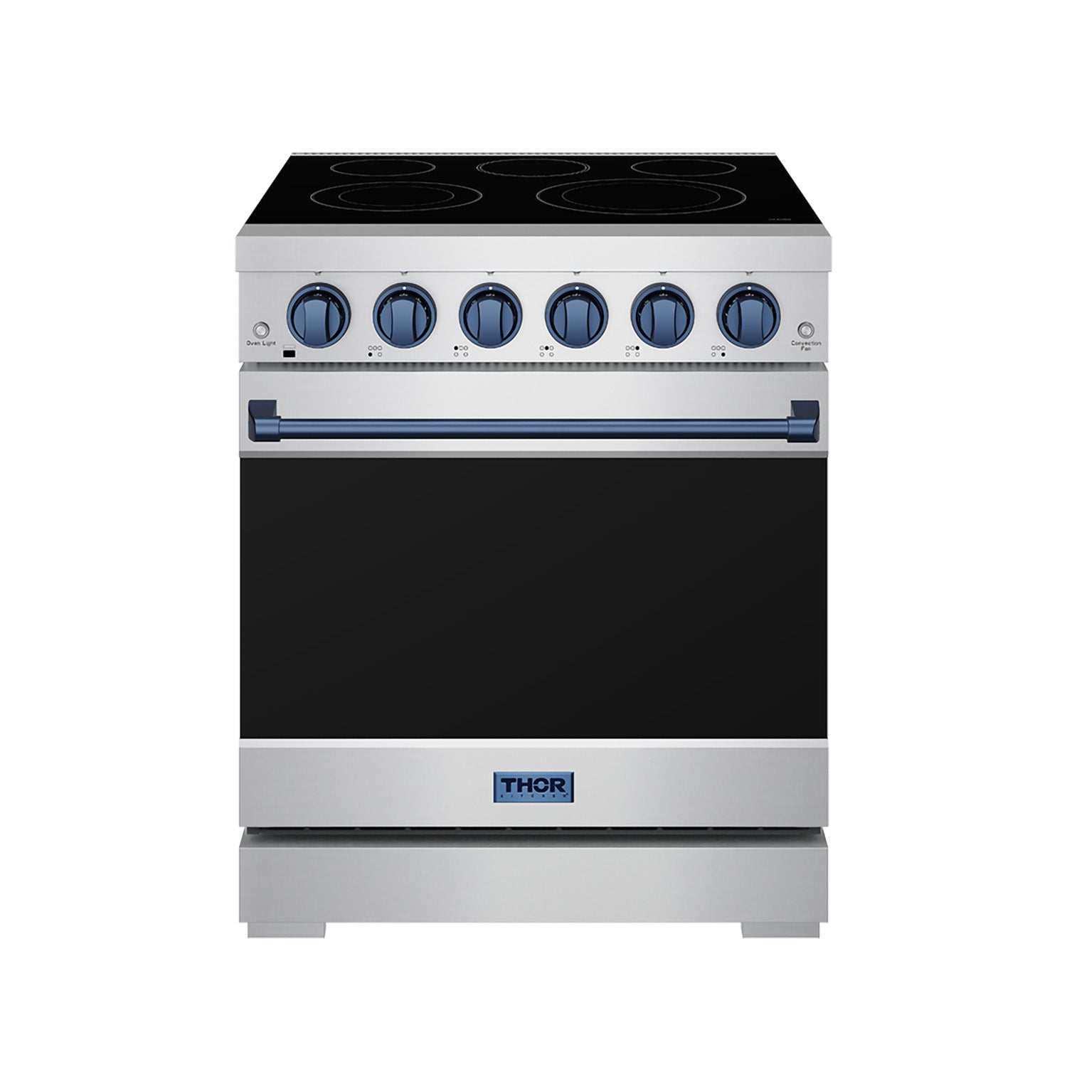 30 Inch Professional Gas with Precision Knob Control in Stainless Steel/Blue