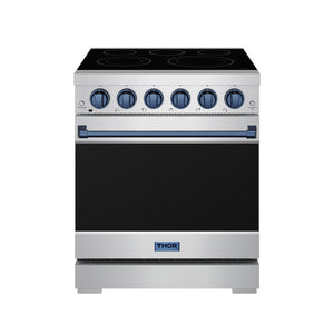30 Inch Professional Gas with Precision Knob Control in Stainless Steel/Blue