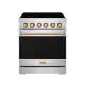 30 Inch Professional Electric Range with Precision Knob Control in Stainless Steel and Bronze | Gordon Ramsay Series