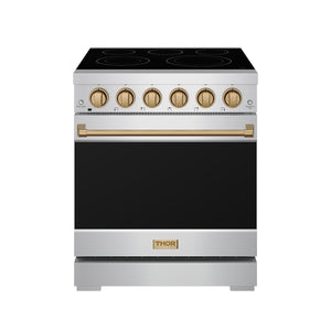 30 Inch Professional Gas with Precision Knob Control in Stainless Steel/Bronze