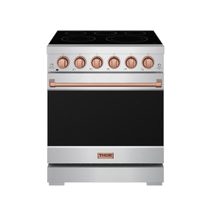 30 Inch Professional Electric Range with Precision Knob Control in Stainless Steel and Rose Gold | Gordon Ramsay Series