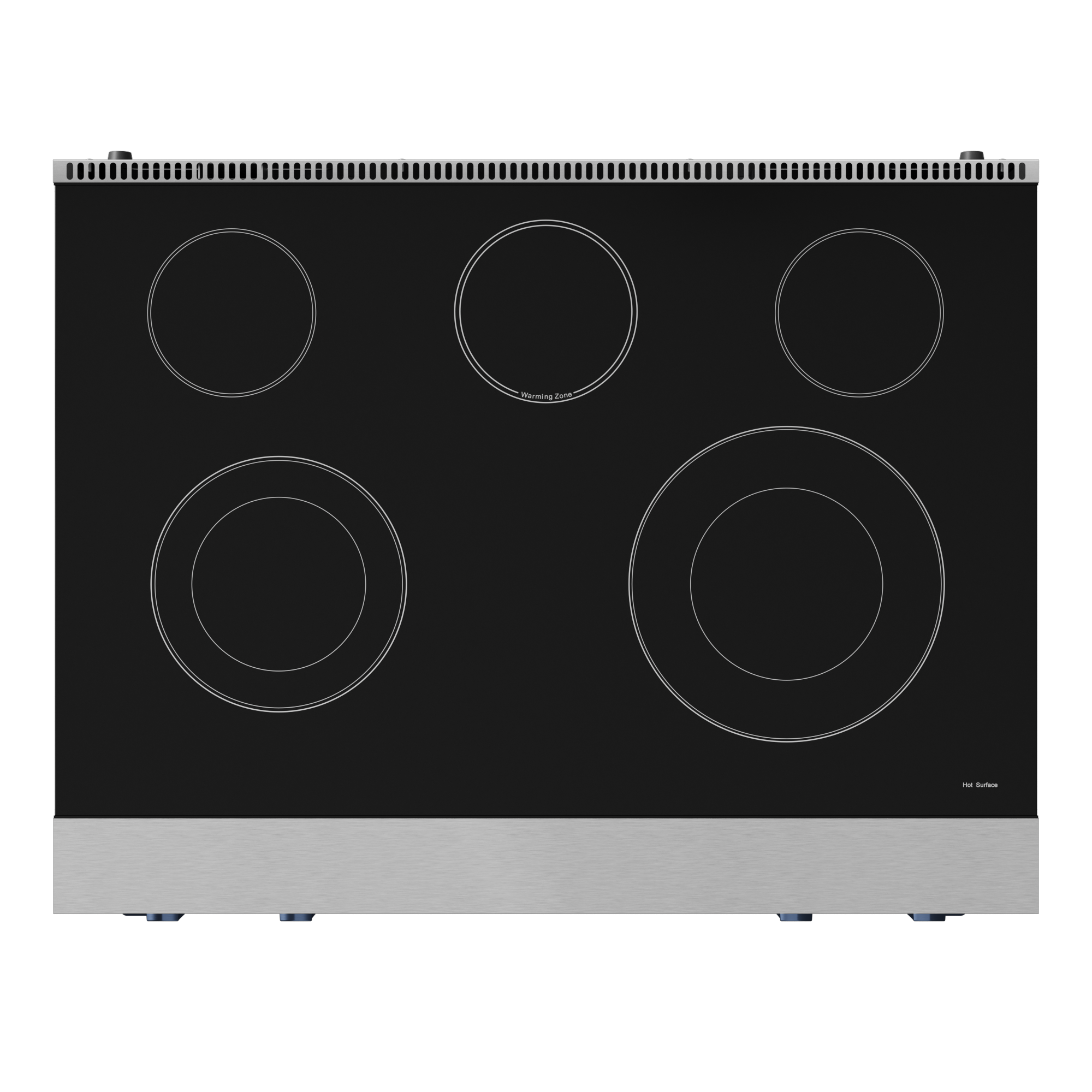 36 Inch Professional Electric Range with Tilt Panel Touch Control in Stainless Steel/Navy Blue | Gordon Ramsay Series