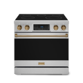 36 Inch Professional Electric Range with Tilt Panel Touch Control in Stainless Steel/Bronze | Gordon Ramsay Series