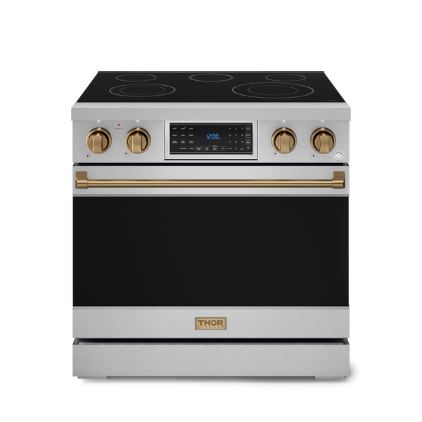 36-Inch Stainless Steel/Bronze Electric Range | Gordon Ramsay