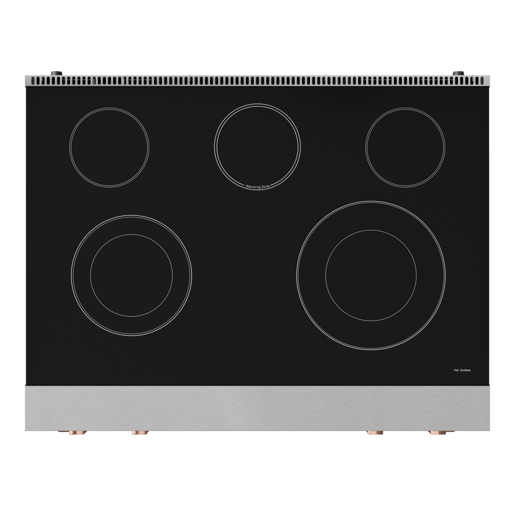 36 Inch Professional Electric Range with Tilt Panel Touch Control in Stainless Steel/Rose Gold | Gordon Ramsay Series