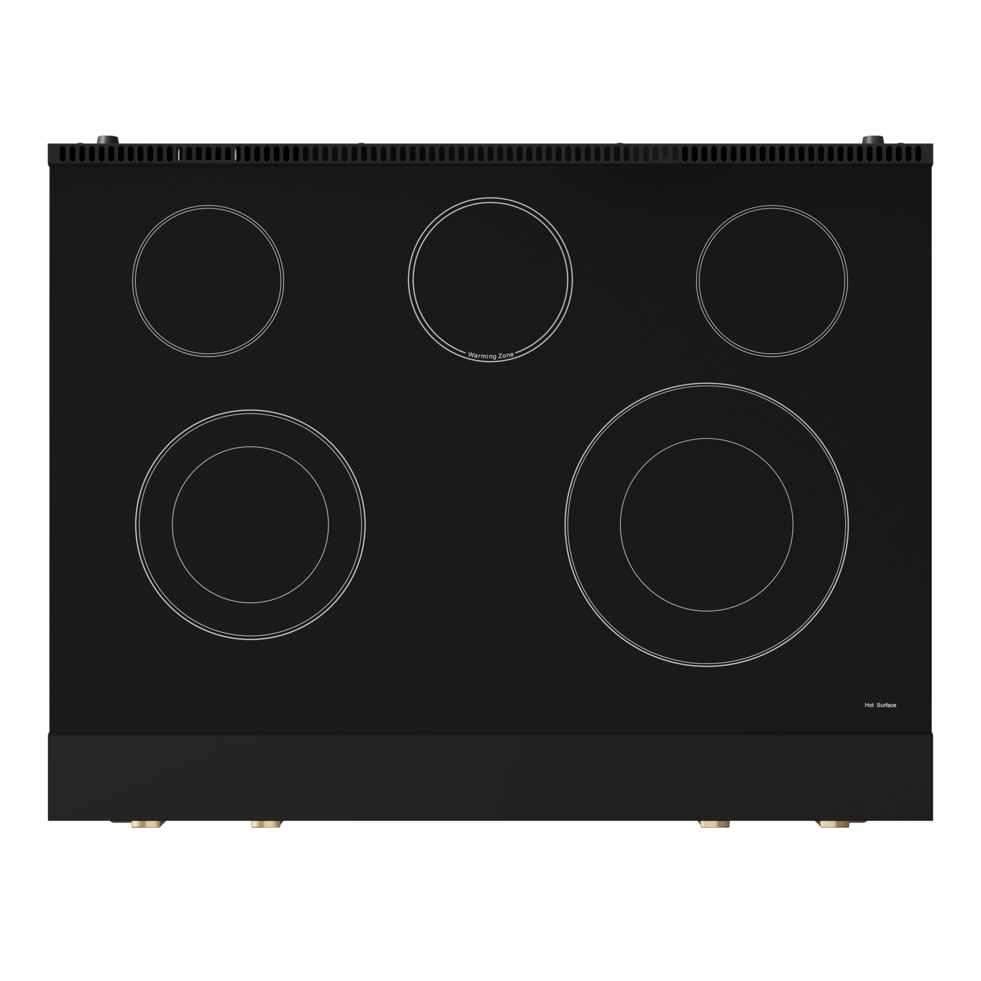 36 Inch Professional Electric Range with Tilt Panel Touch Control in Black/Bronze | Gordon Ramsay Series - RSE36B-BRZ