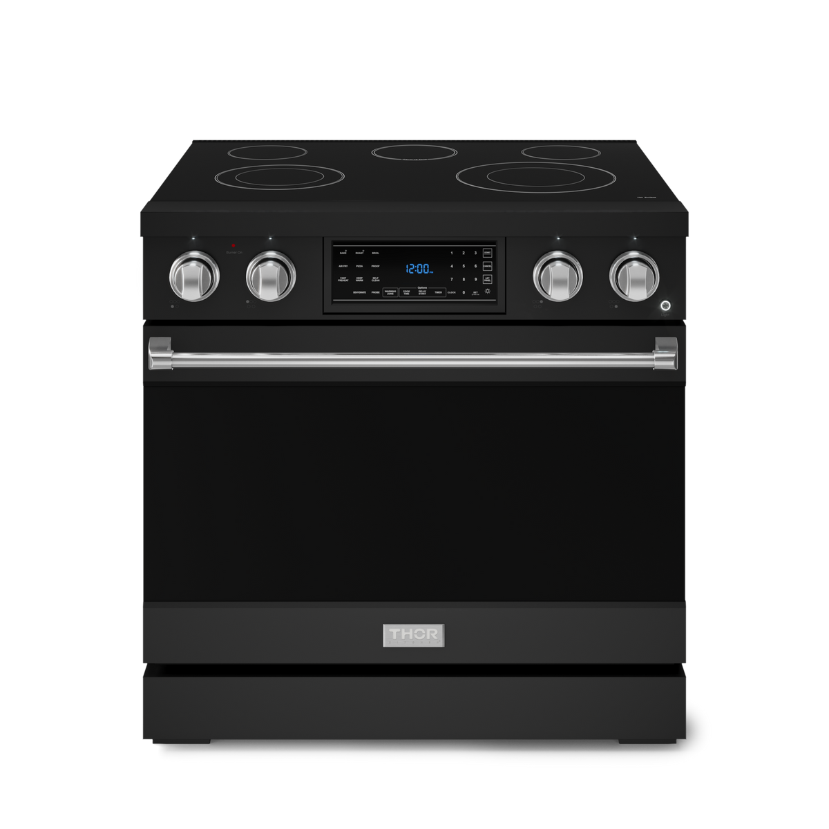 36-Inch Black/Stainless Steel Electric Range | Gordon Ramsay
