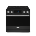 36 Inch Professional Electric Range with Tilt Panel Touch Control in Black/Stainless Steel | Gordon Ramsay Series