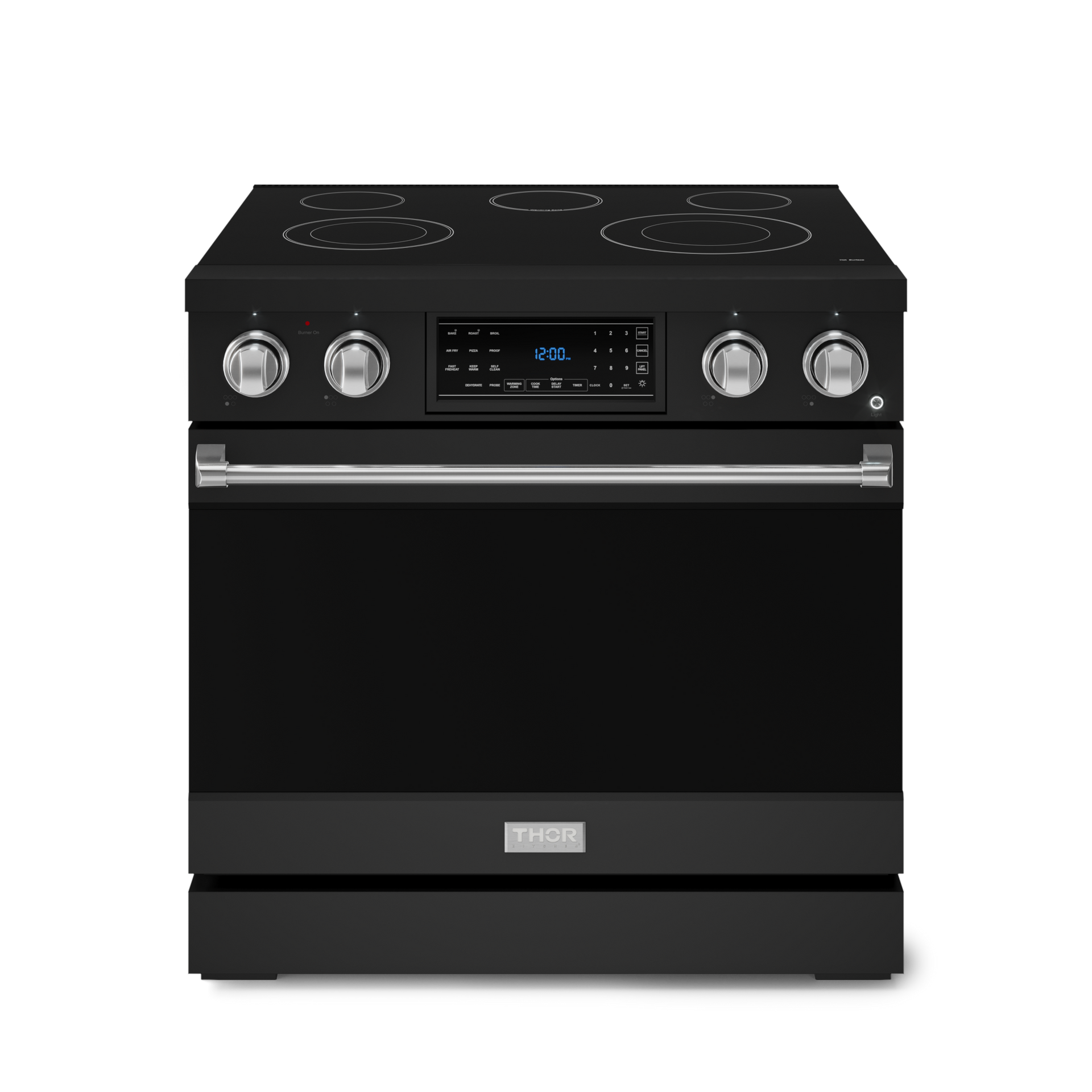 36-Inch Black/Stainless Steel Electric Range | Gordon Ramsay