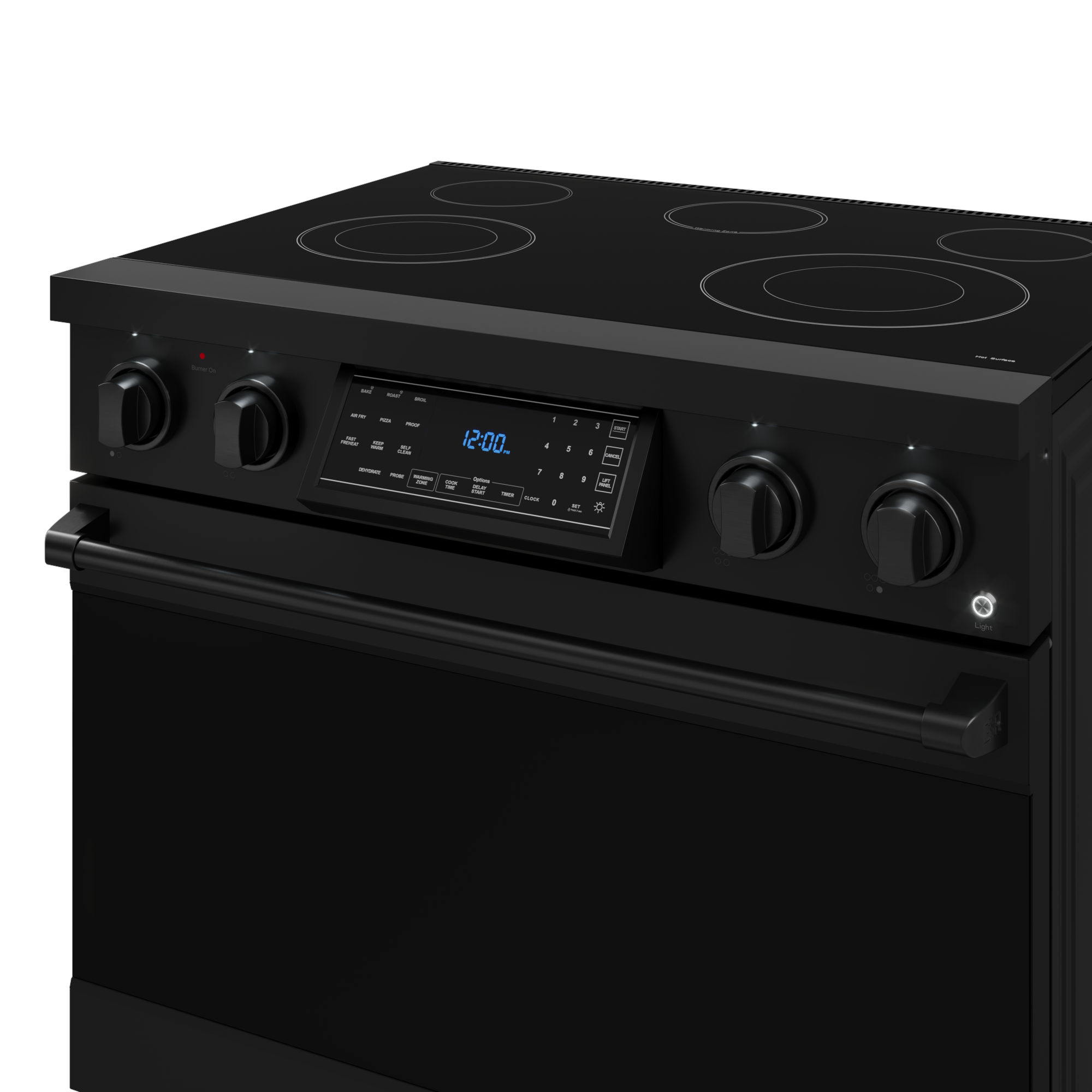 36 Inch Professional Electric Range with Tilt Panel Touch Control in Black | Gordon Ramsay Series - RSE36B