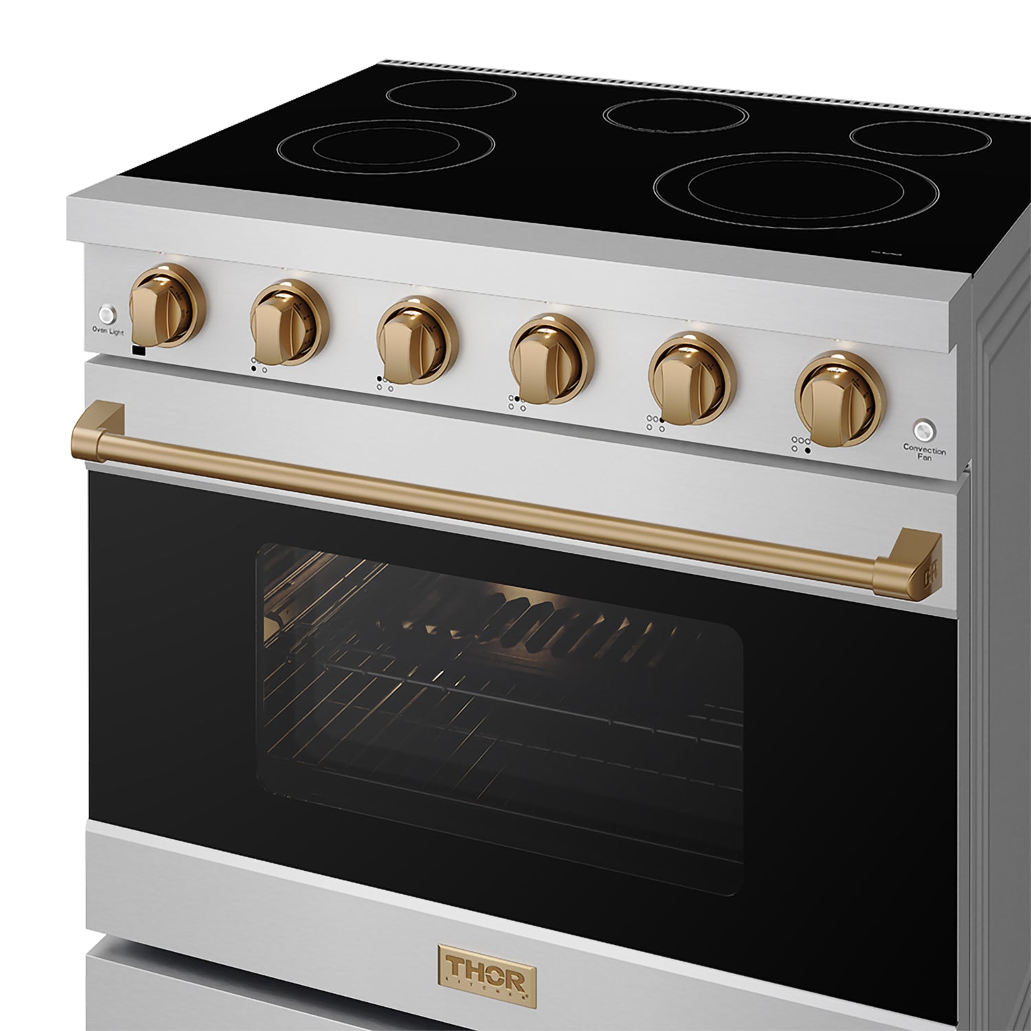 36 Inch Professional Electric Range in Stainless Steel/Bronze | Gordon Ramsay Series