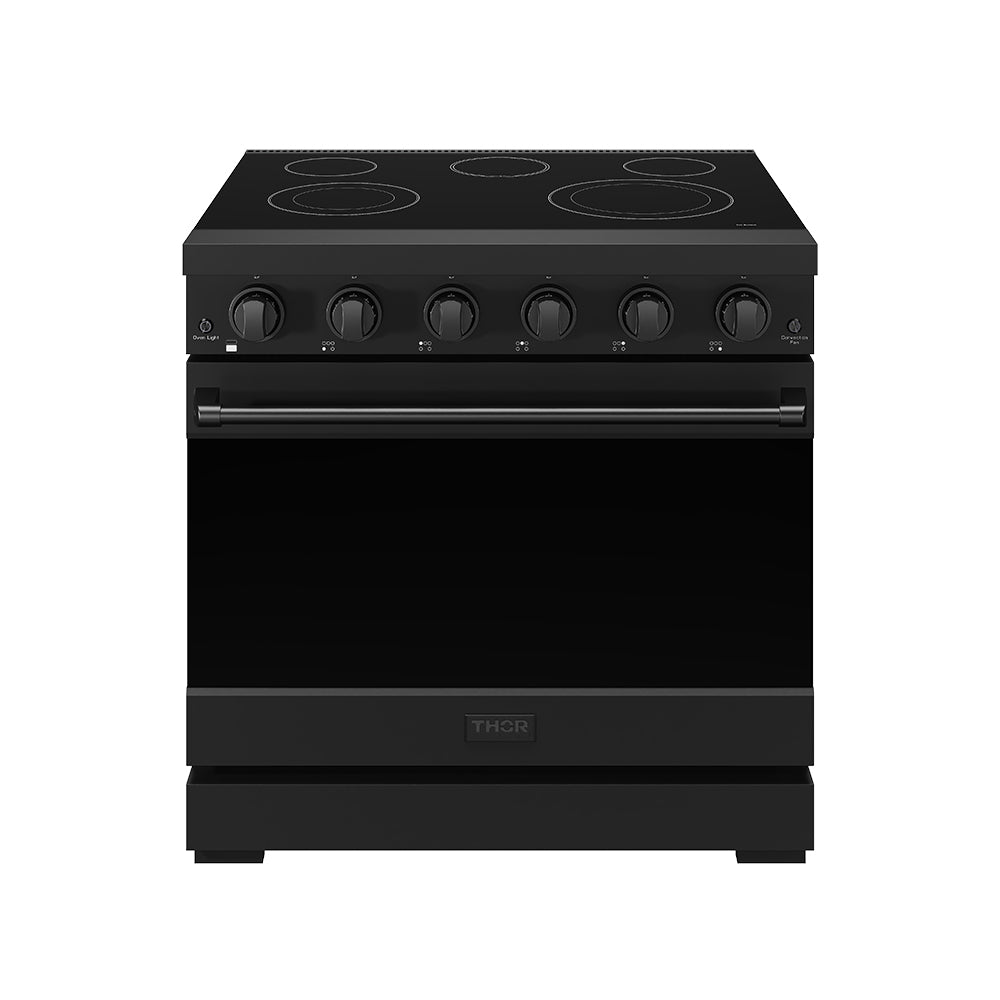 36 Inch Professional Electric Range in Black | Gordon Ramsay Series
