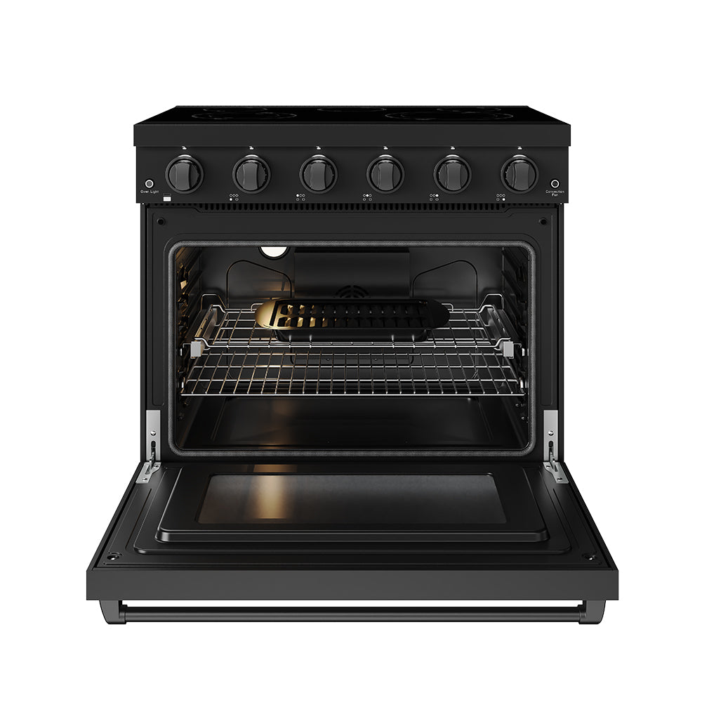 36 Inch Professional Electric Range in Black | Gordon Ramsay Series