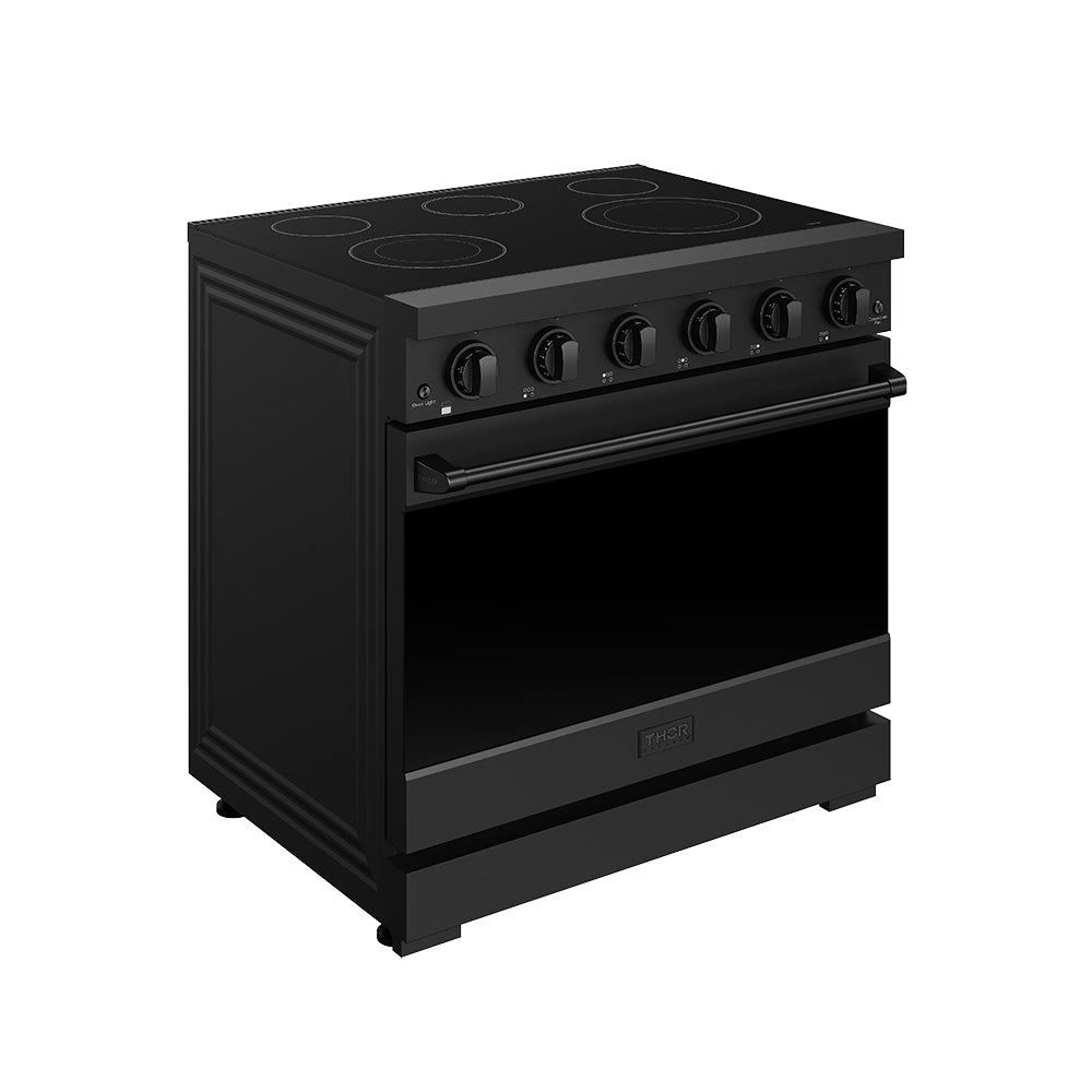 36 Inch Professional Electric Range in Black | Gordon Ramsay Series