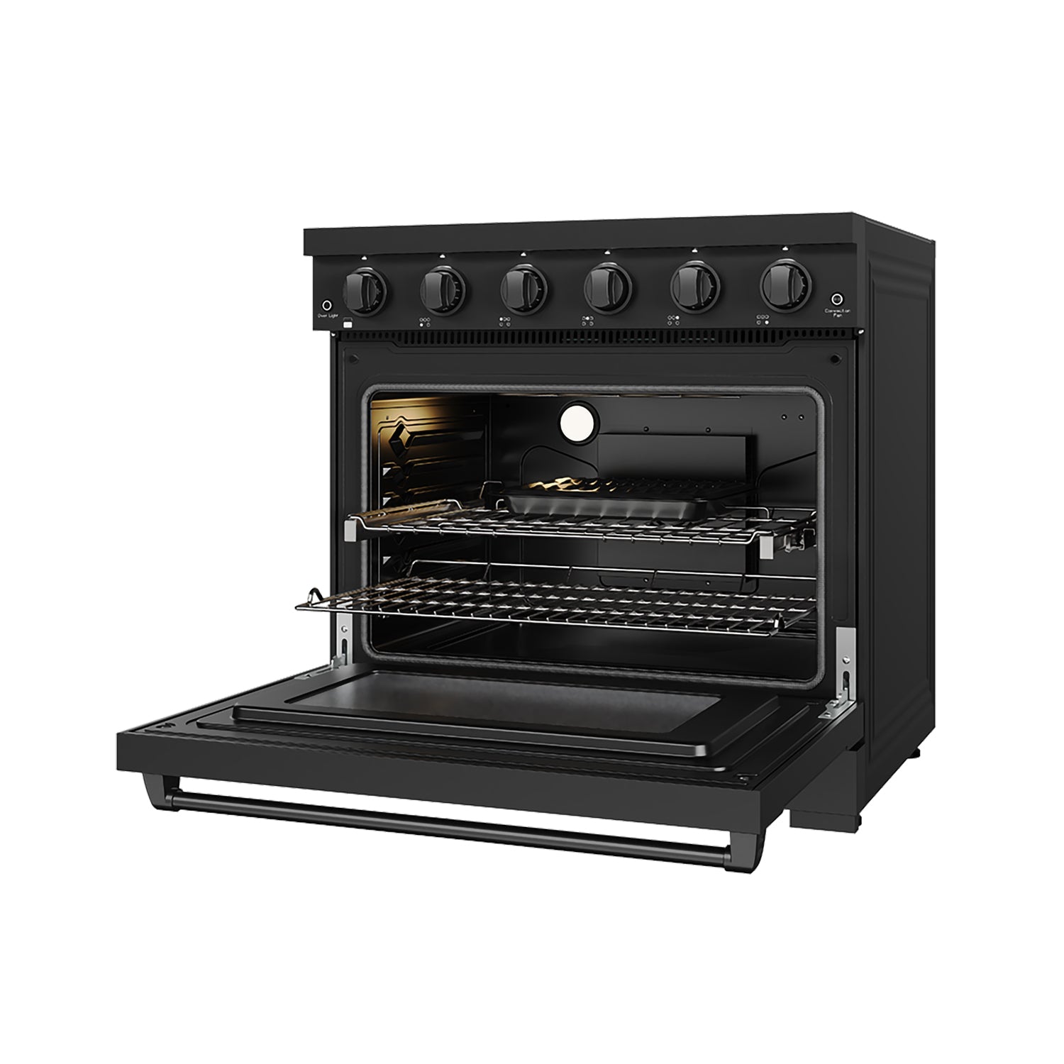 36 Inch Professional Electric Range in Black | Gordon Ramsay Series