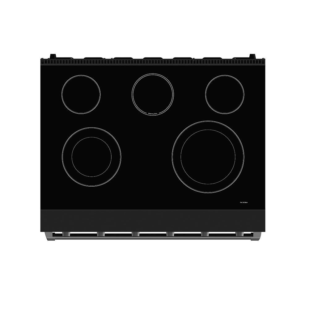 36 Inch Professional Electric Range in Black | Gordon Ramsay Series
