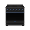 36 Inch Professional Electric Range in Black/Blue | Gordon Ramsay Series