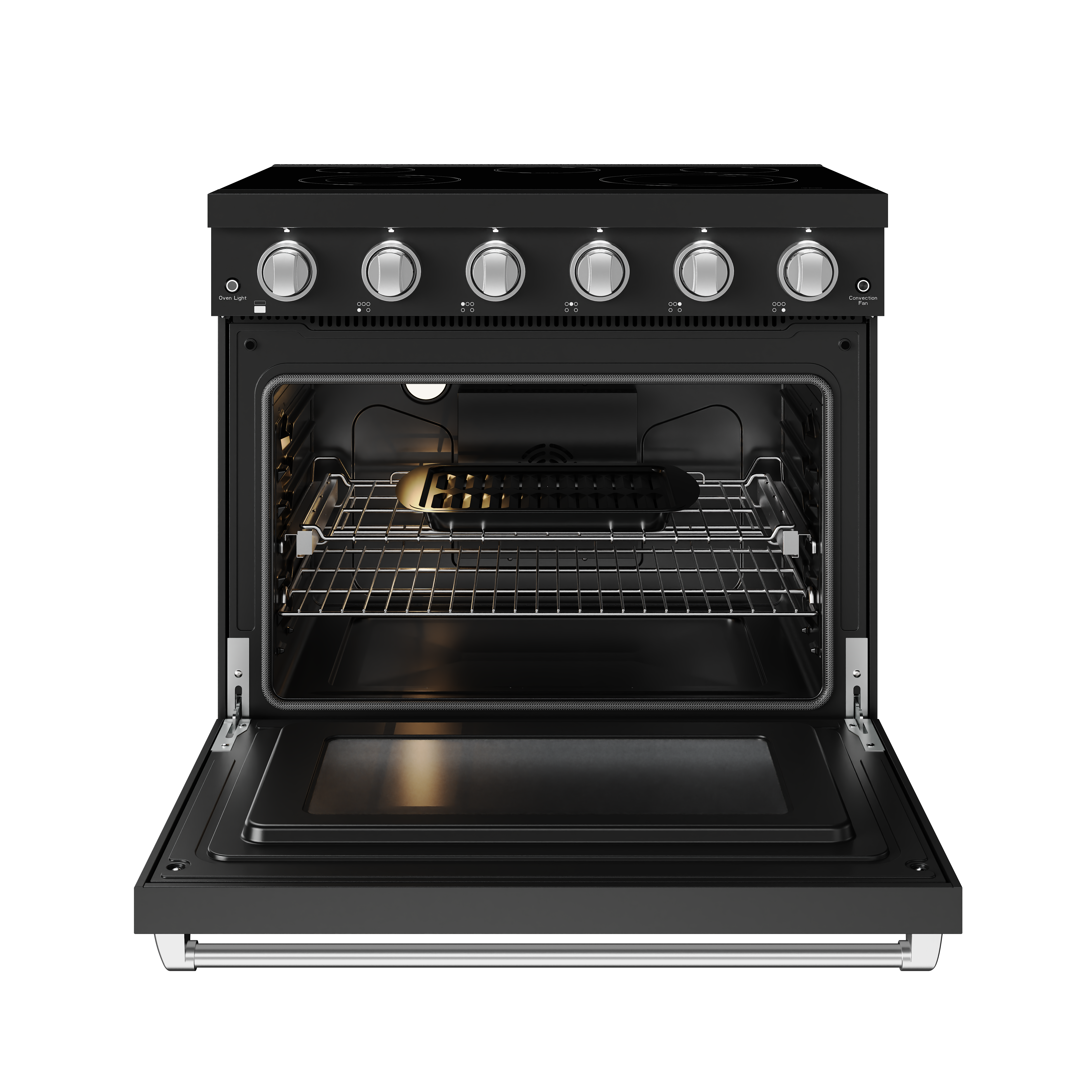 36 Inch Professional Electric Range in Black/Stainless Steel | Gordon Ramsay Series