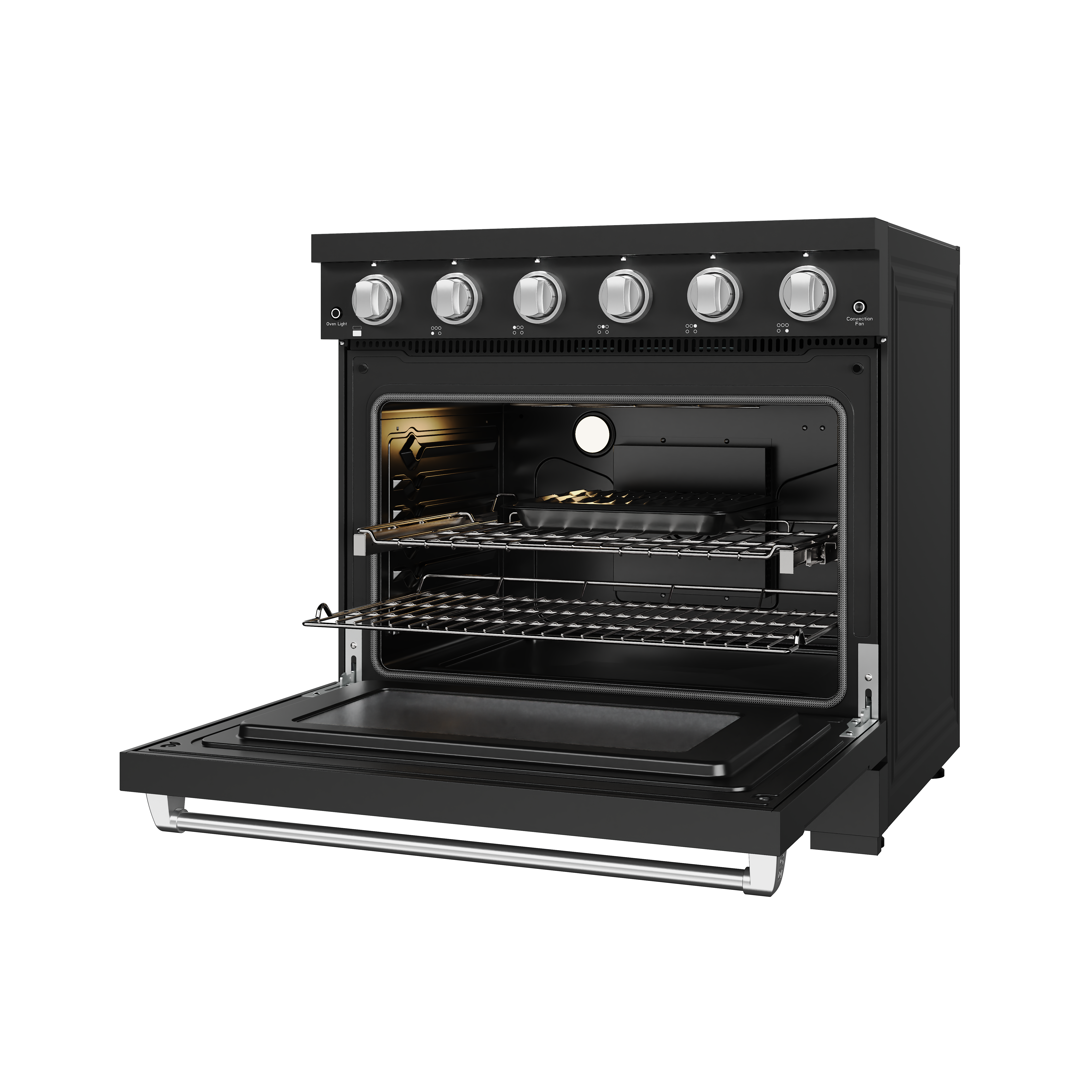 36 Inch Professional Electric Range in Black/Stainless Steel | Gordon Ramsay Series