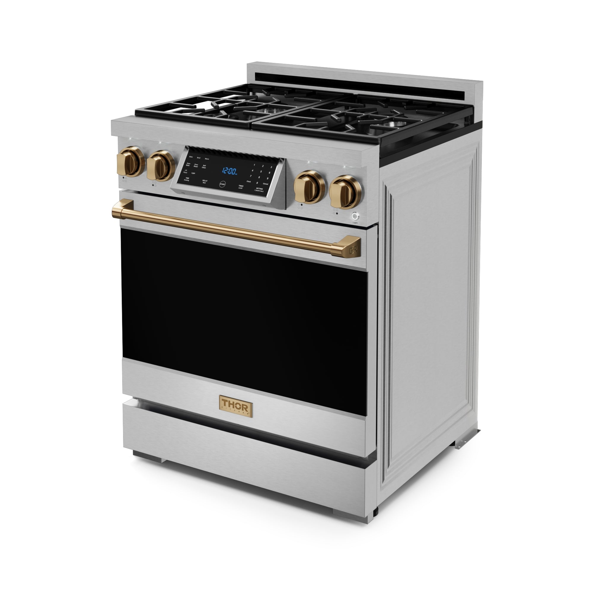 30 Inch Professional LP Range with Tilt Panel Touch Control in Stainless Steel/Bronze | Gordon Ramsay Series