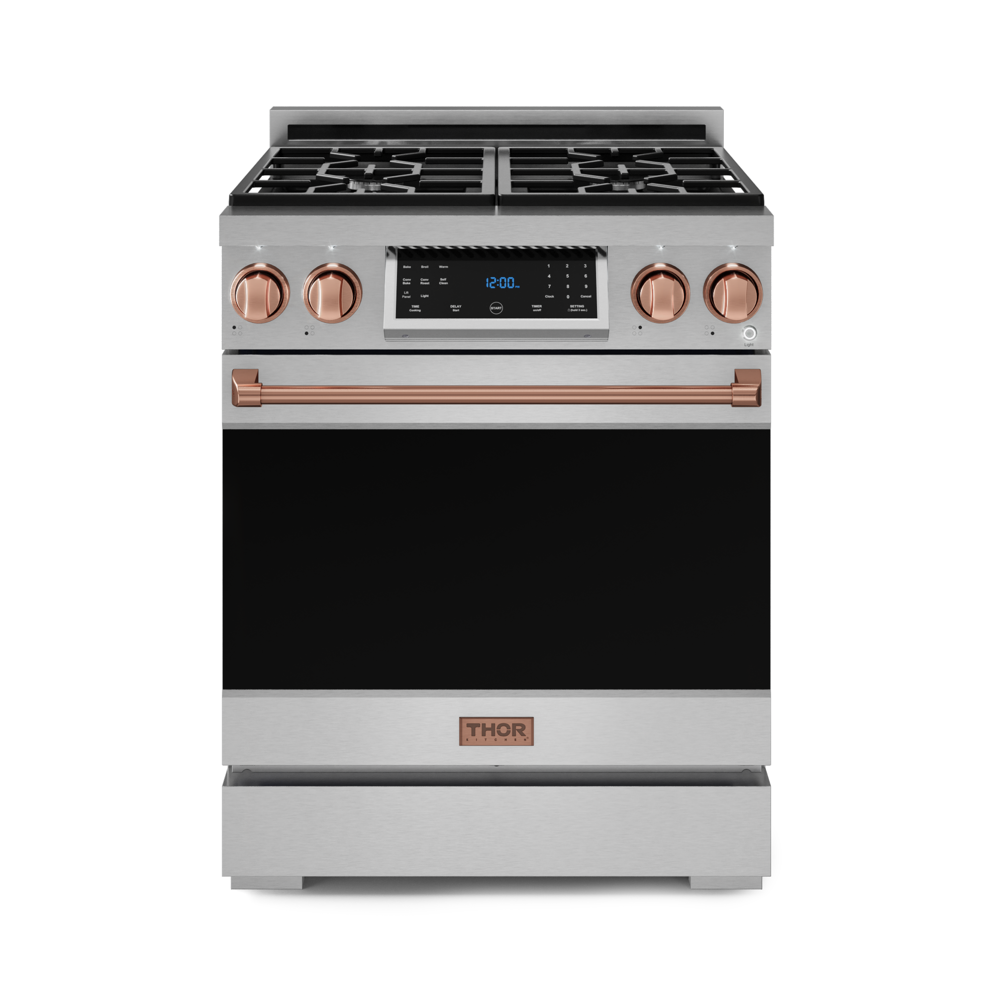 30 Inch Professional Gas Range with Tilt Panel Touch Control in Stainless Steel | Gordon Ramsay Series - RSG30