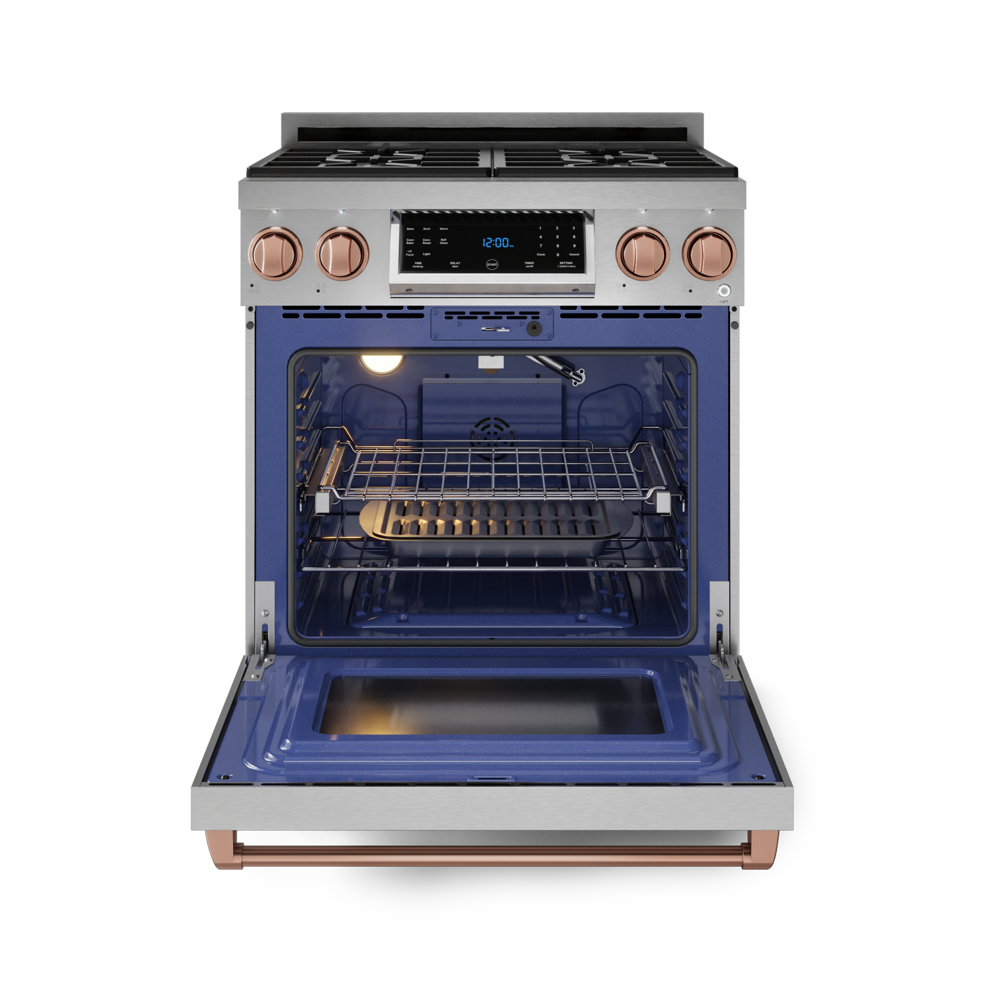 30 Inch Professional Gas Range with Tilt Panel Touch Control in Stainless Steel/Rose Gold | Gordon Ramsay Series - RSG30-RSG