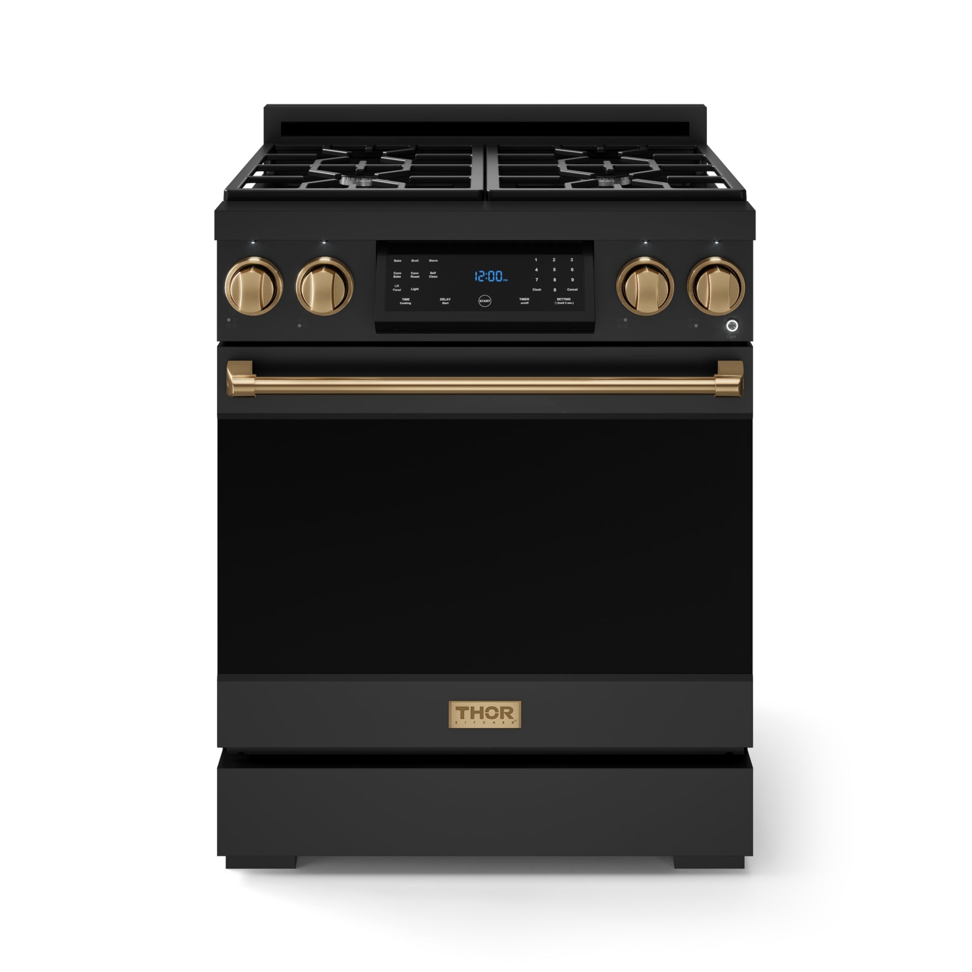 30 Inch Professional Liquid Propane with Precision Knob Control in Black/Bronze