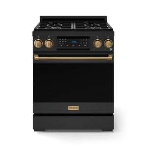 30 Inch Professional Liquid Propane with Precision Knob Control in Black/Bronze