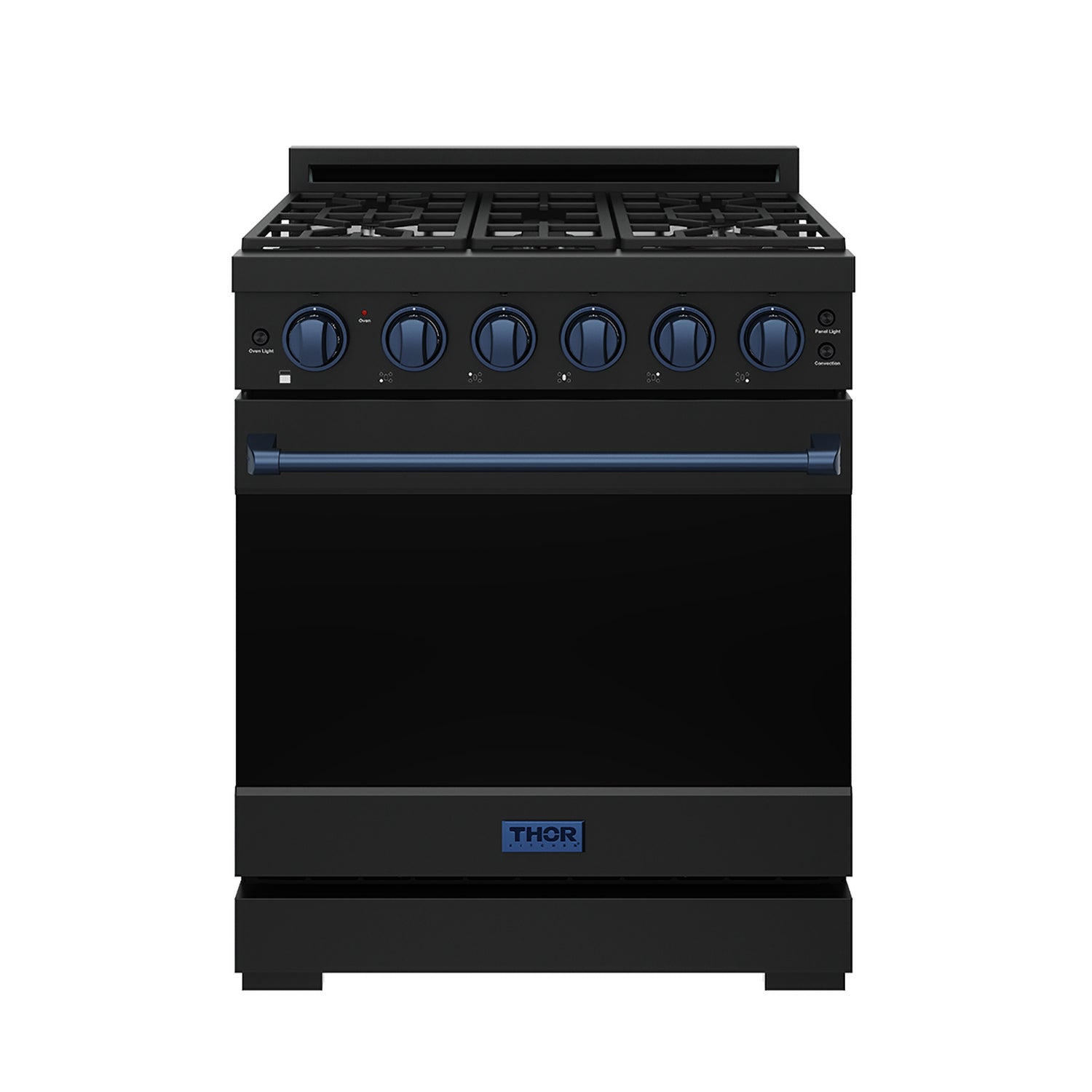 30 Inch Professional Liquid Propane with Precision Knob Control in Black/Blue