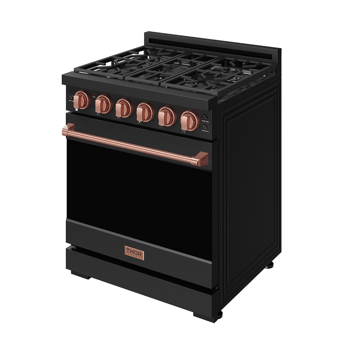 30 Inch Professional Liquid Propane with Precision Knob Control in Black/Rose Gold