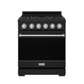 30 Inch Professional Gas with Precision Knob Control in Black/Stainless Steel