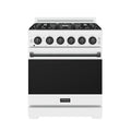 30 Inch Professional Liquid Propane Range with Precision Knob Control in White and Black | Gordon Ramsay Series