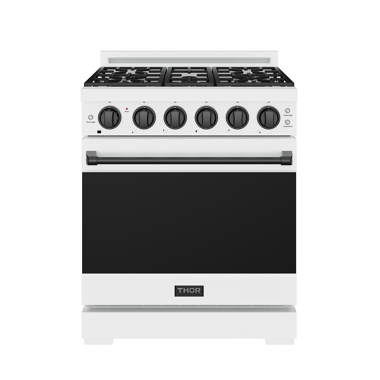 30 Inch Professional Gas Range with Precision Knob Control in White and Black | Gordon Ramsay Series
