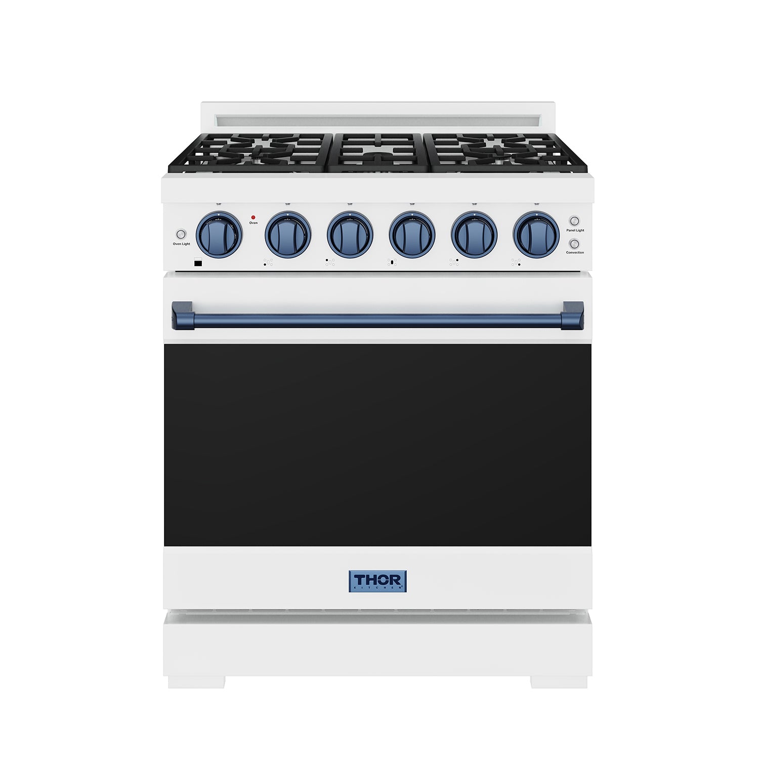 30 Inch Professional Liquid Propane Range with Precision Knob Control in White and Blue | Gordon Ramsay Series