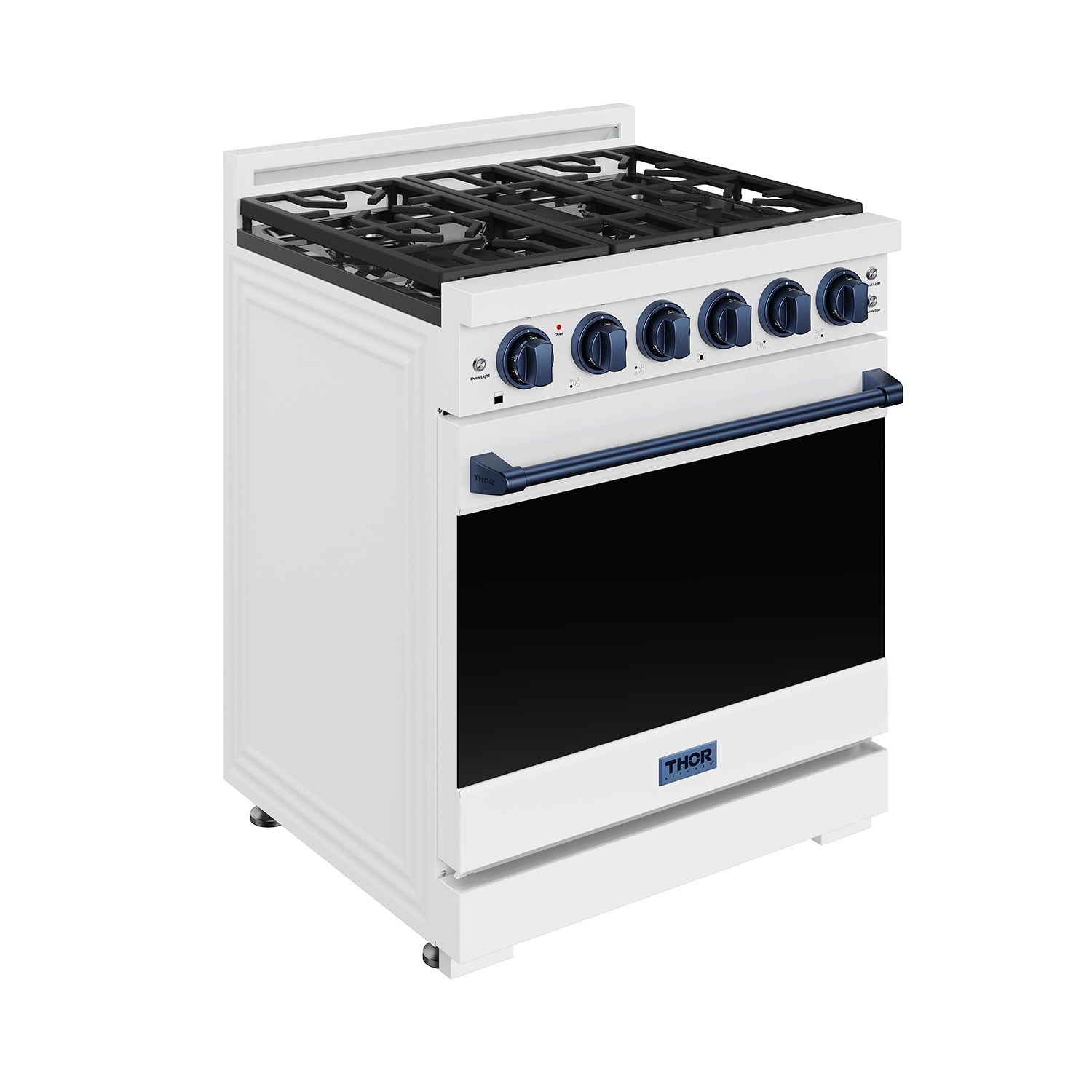 30 Inch Professional Liquid Propane Range with Precision Knob Control in White and Blue | Gordon Ramsay Series
