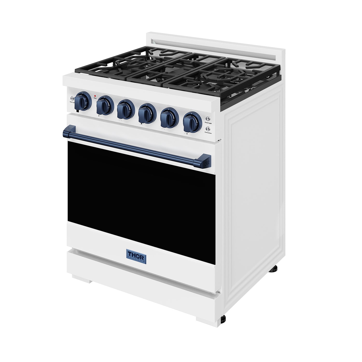 30 Inch Professional Liquid Propane Range with Precision Knob Control in White and Blue | Gordon Ramsay Series