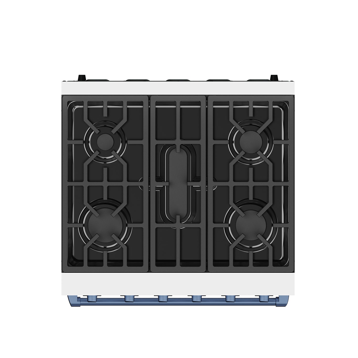 30 Inch Professional Liquid Propane Range with Precision Knob Control in White and Blue | Gordon Ramsay Series