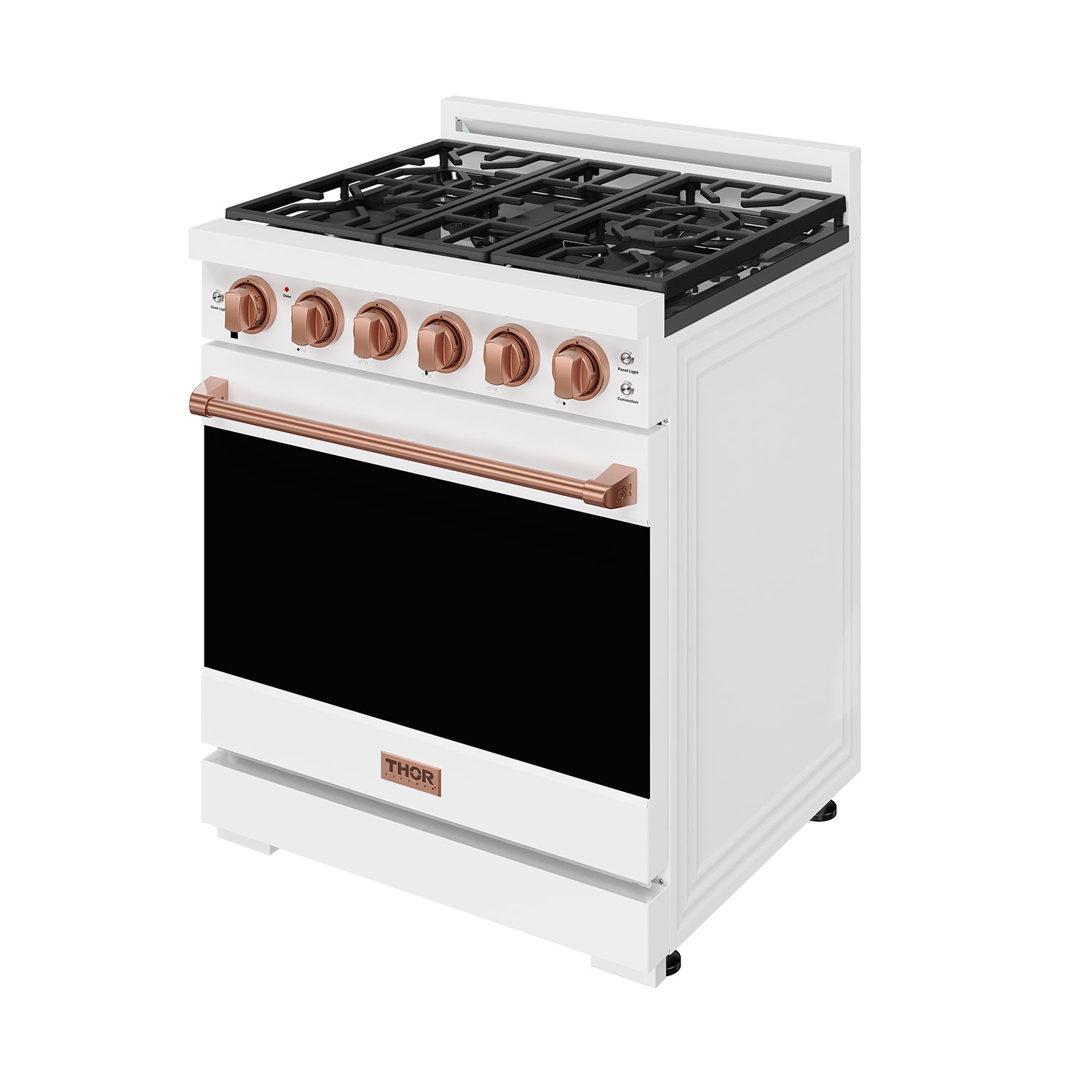 30 Inch Professional Gas Range with Precision Knob Control in White and Rose Gold | Gordon Ramsay Series