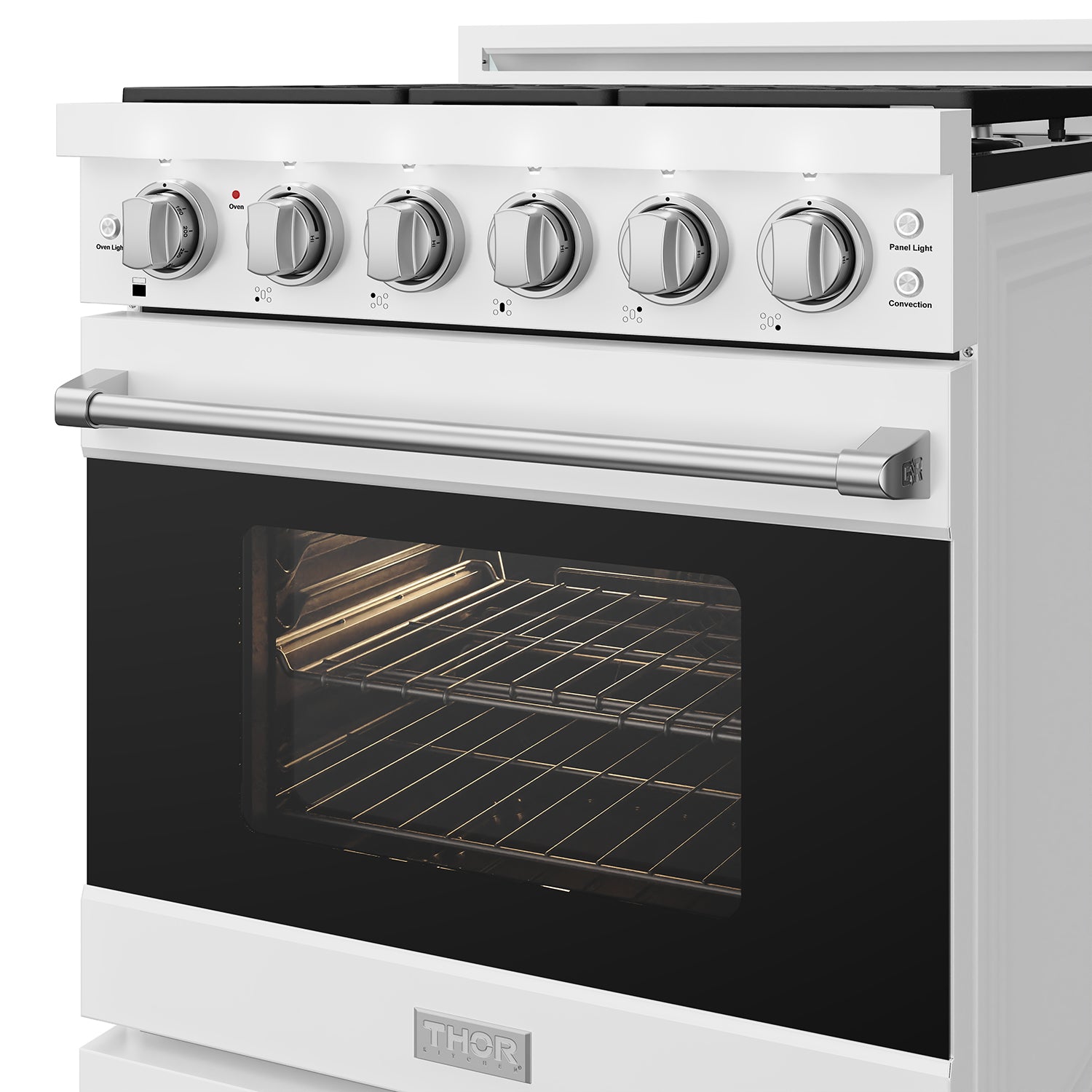30 Inch Professional Liquid Propane Range with Precision Knob Control in White | Gordon Ramsay Series