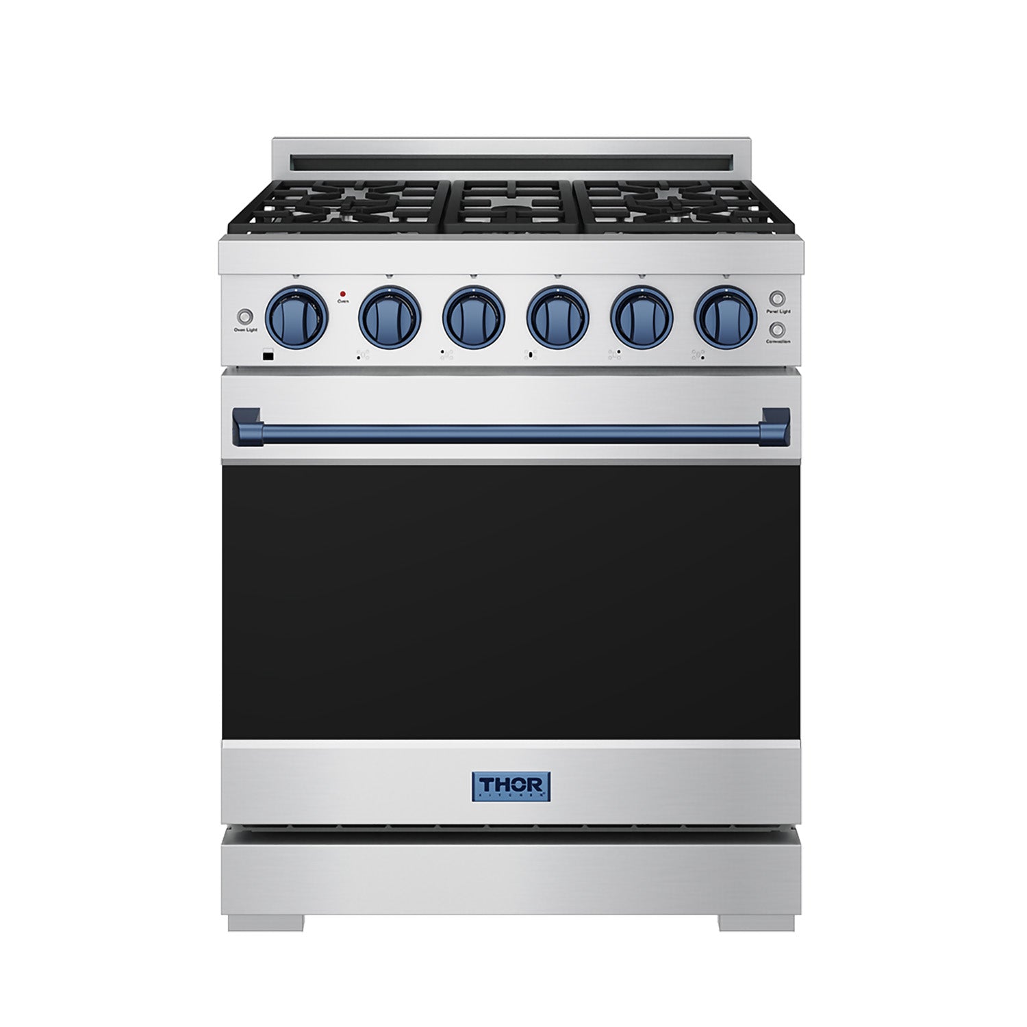 30 Inch Professional Liquid Propane with Precision Knob Control in Stainless Steel/Blue