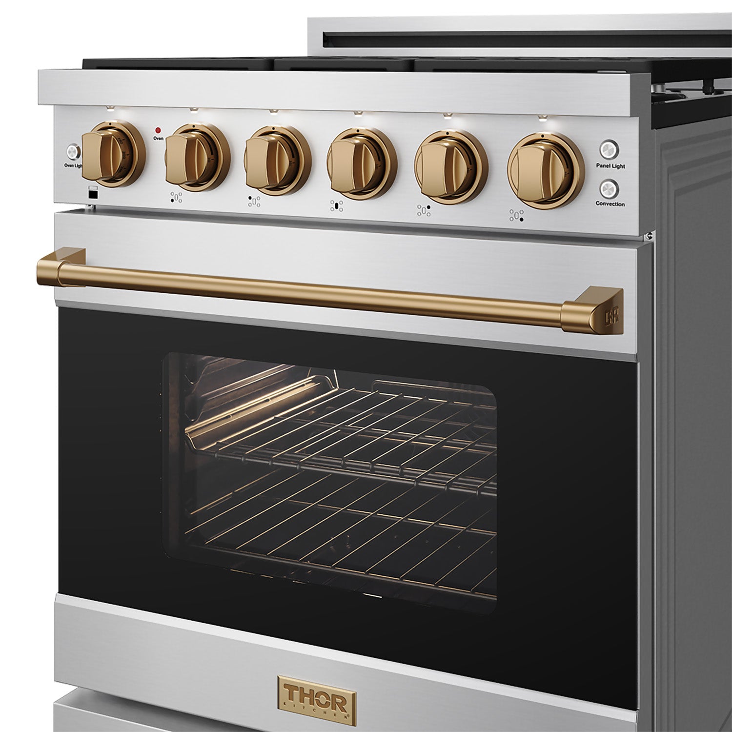 30 Inch Professional Liquid Propane with Precision Knob Control in Stainless Steel/Bronze