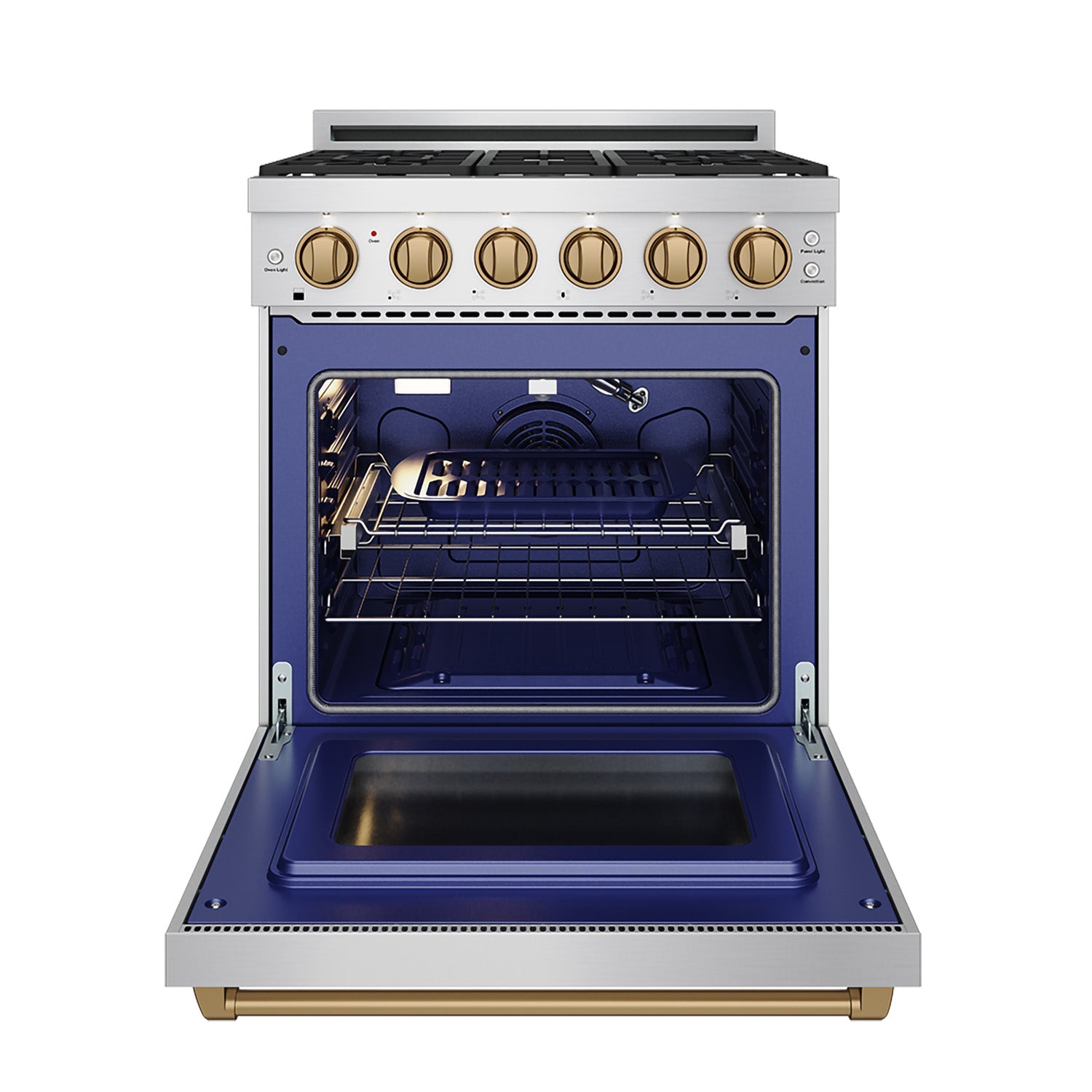 Buy 30 Inch Stainless Steel/Bronze Gas Range with Precision Knob