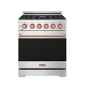 30 Inch Professional Gas with Precision Knob Control in Stainless Steel/Rose Gold