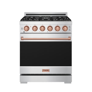 30 Inch Professional Liquid Propane with Precision Knob Control in Stainless Steel/Rose Gold