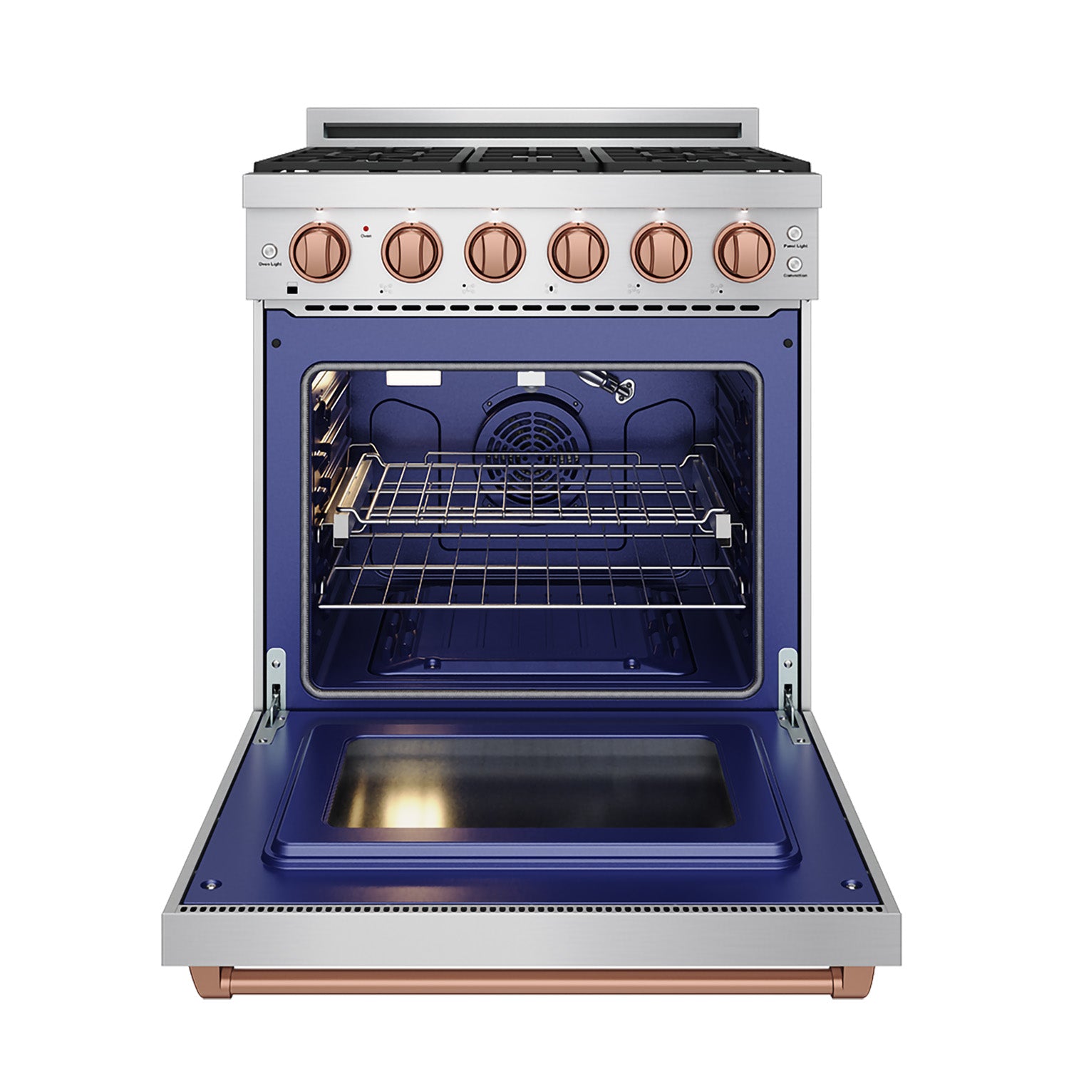 30 Inch Professional Gas with Precision Knob Control in Stainless Steel/Rose Gold